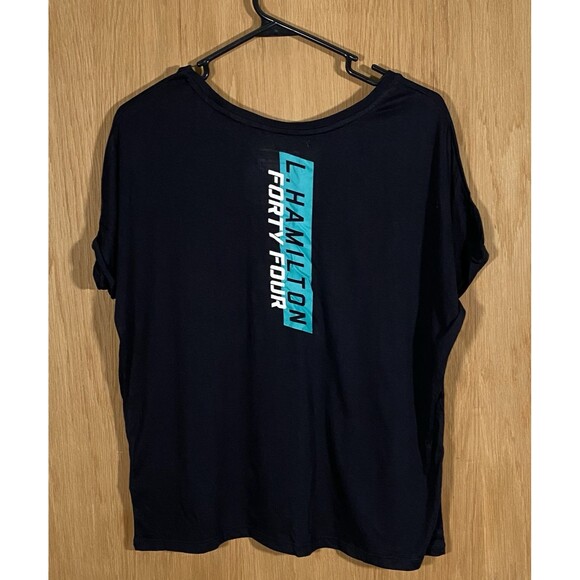 Hamilton Mercedes AMG Petronas Motorsport #44 Women's Sz Sm Short Sleeve Top NWT - Picture 2 of 6